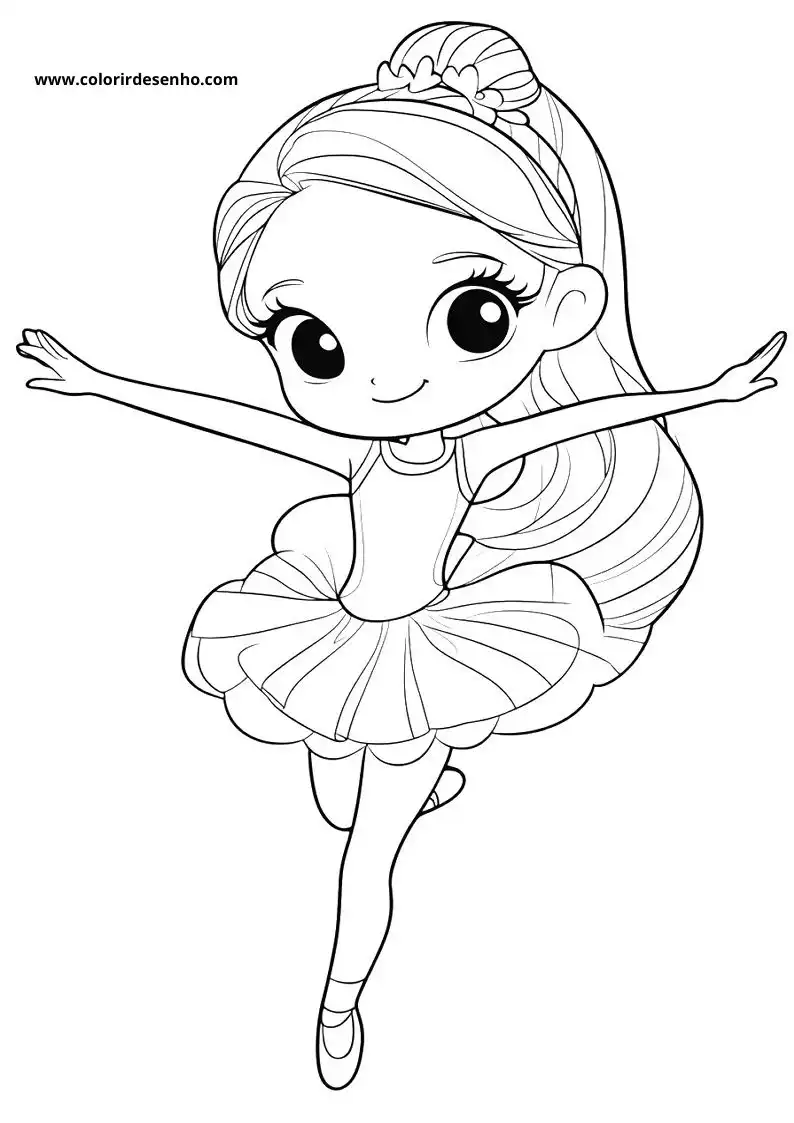 Printable Ballerina Coloring Pages 11