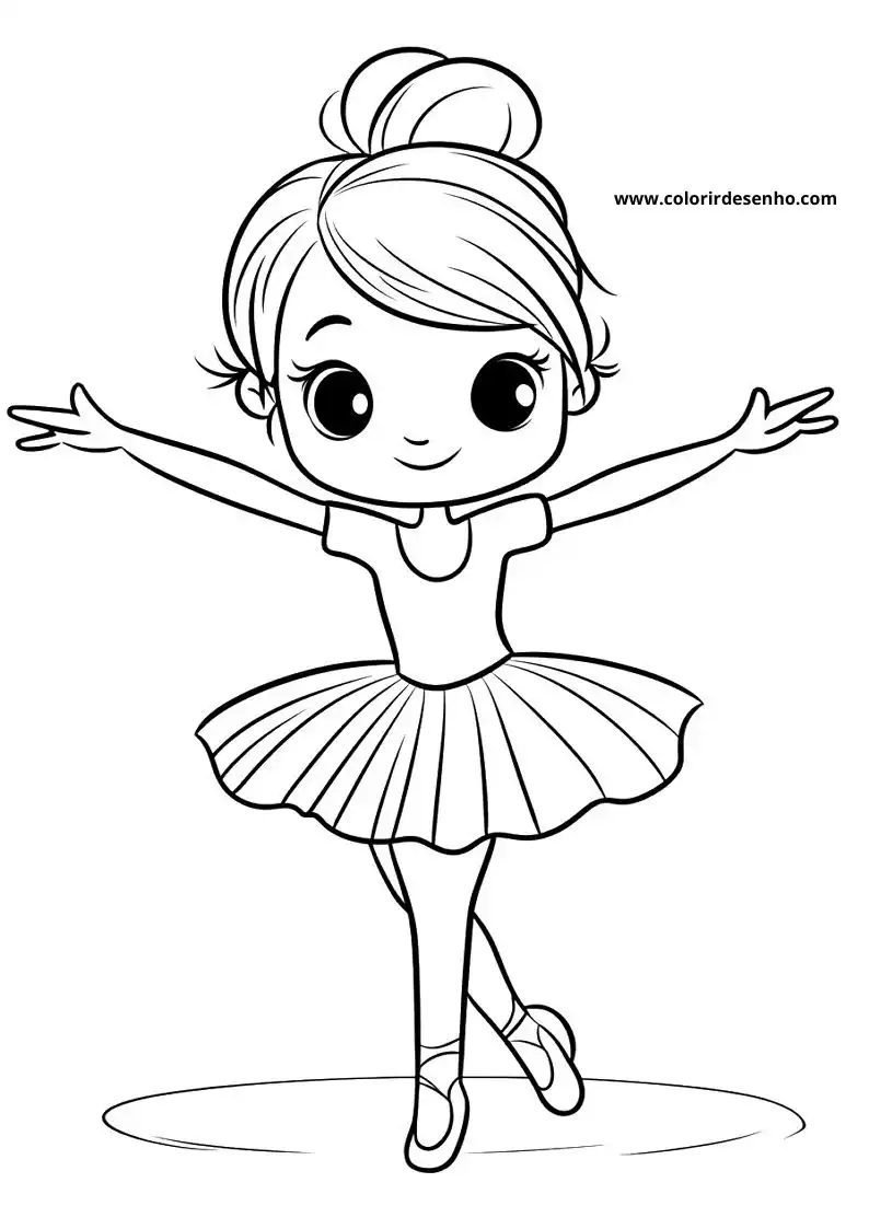 Printable Ballerina Coloring Pages 12