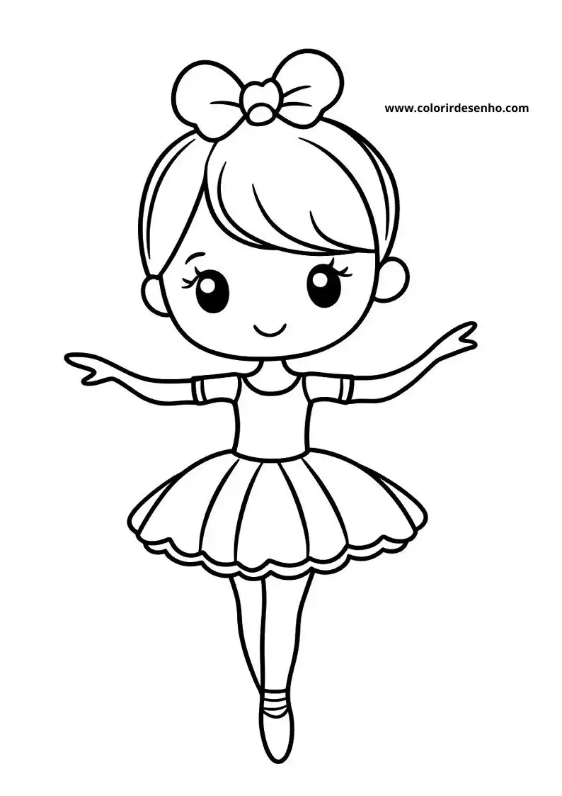 Printable Ballerina Coloring Pages 13