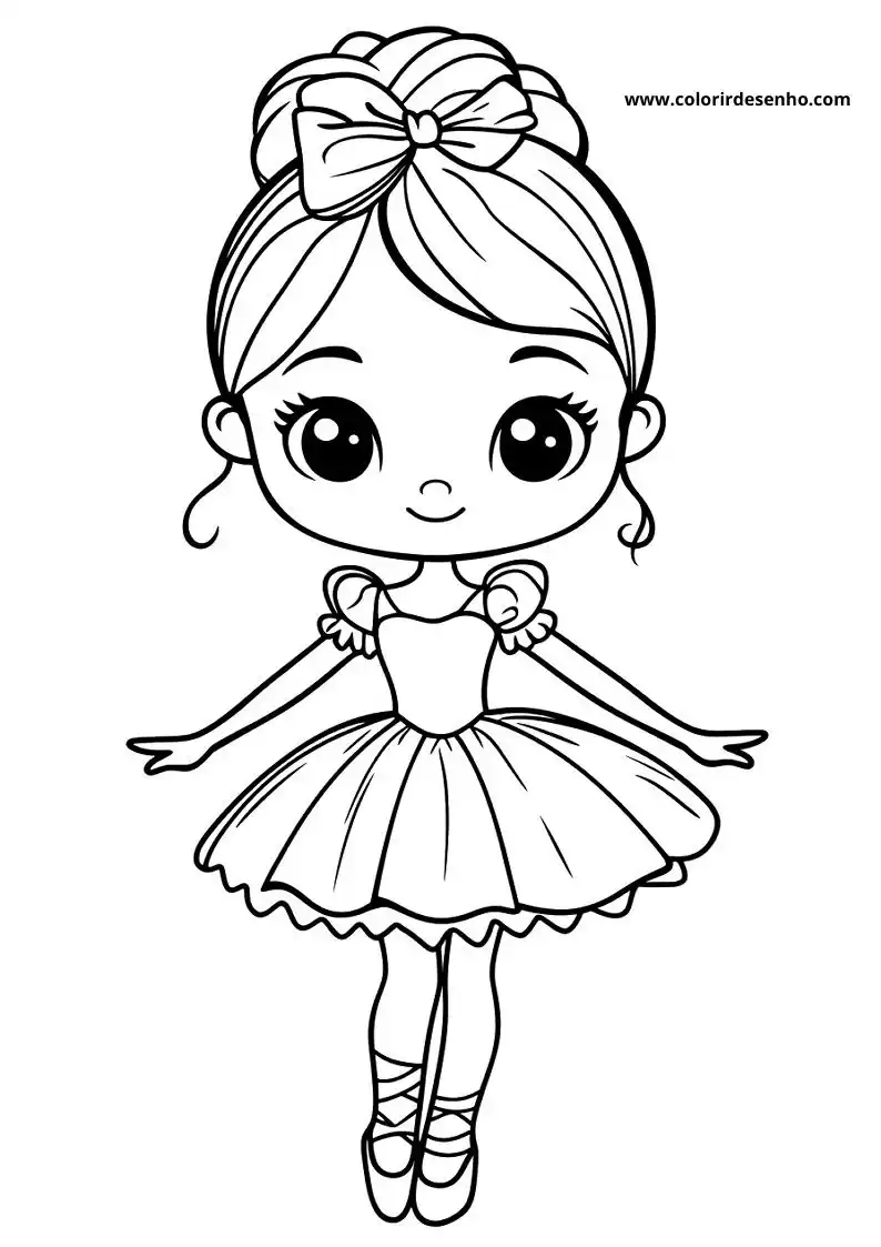 Printable Ballerina Coloring Pages 14