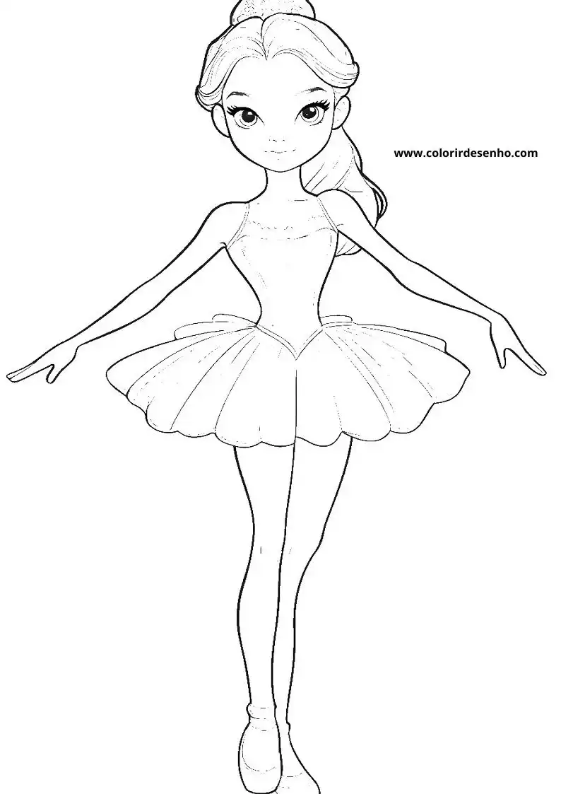 Printable Ballerina Coloring Pages 5