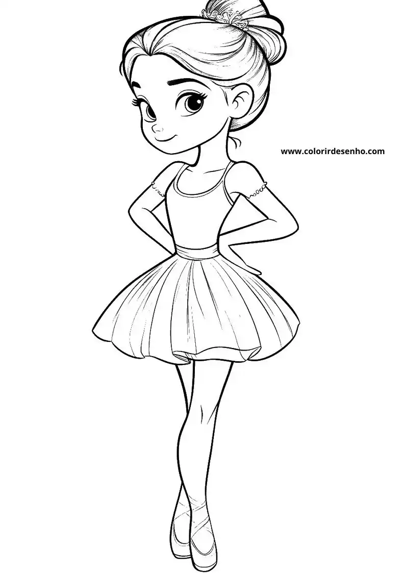 Printable Ballerina Coloring Pages 6