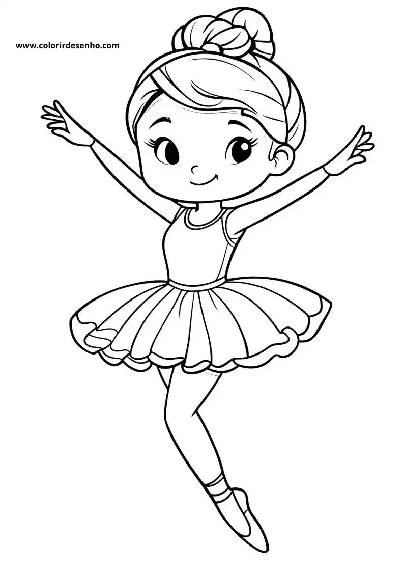 Printable Ballerina Coloring Pages 7