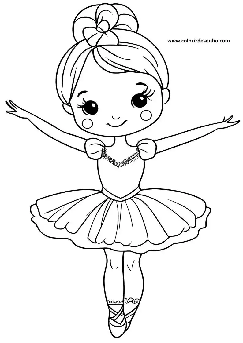 Printable Ballerina Coloring Pages 8