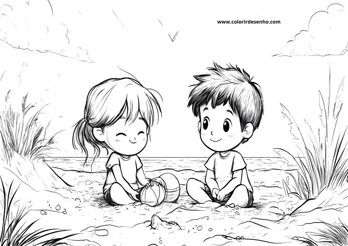 Printable Beach Coloring Pages 8