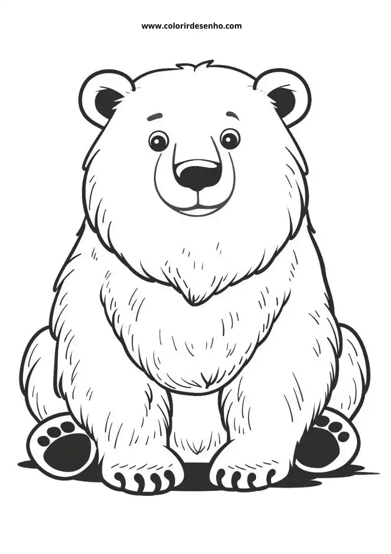 Printable Bear Coloring Pages 3