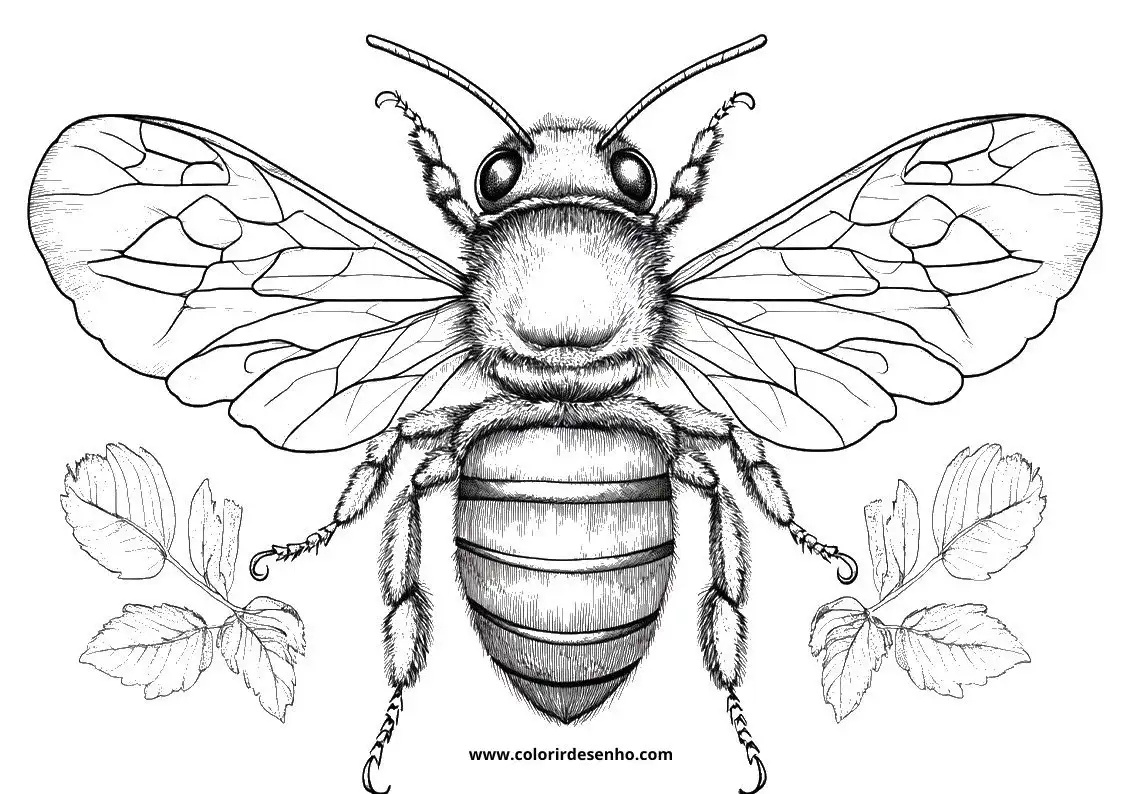 Printable Bee Coloring Pages 12