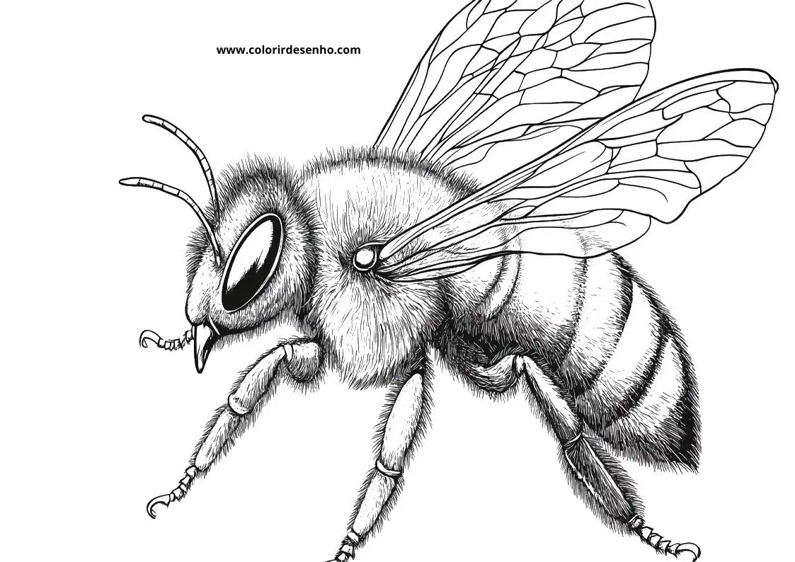 Printable Bee Coloring Pages 8