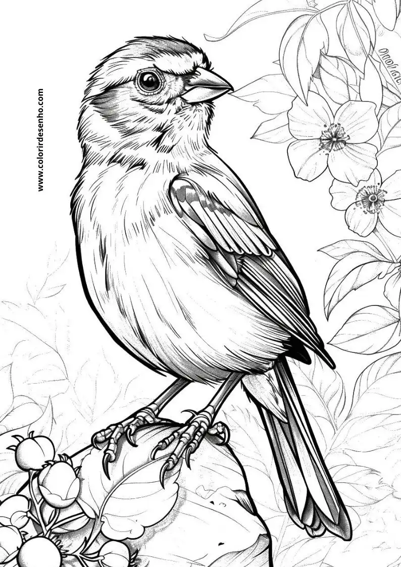 Printable Bird Coloring Pages 12