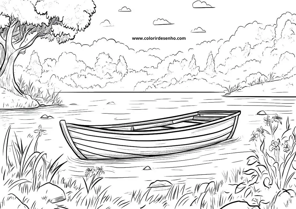 Printable Boat Coloring Pages 10