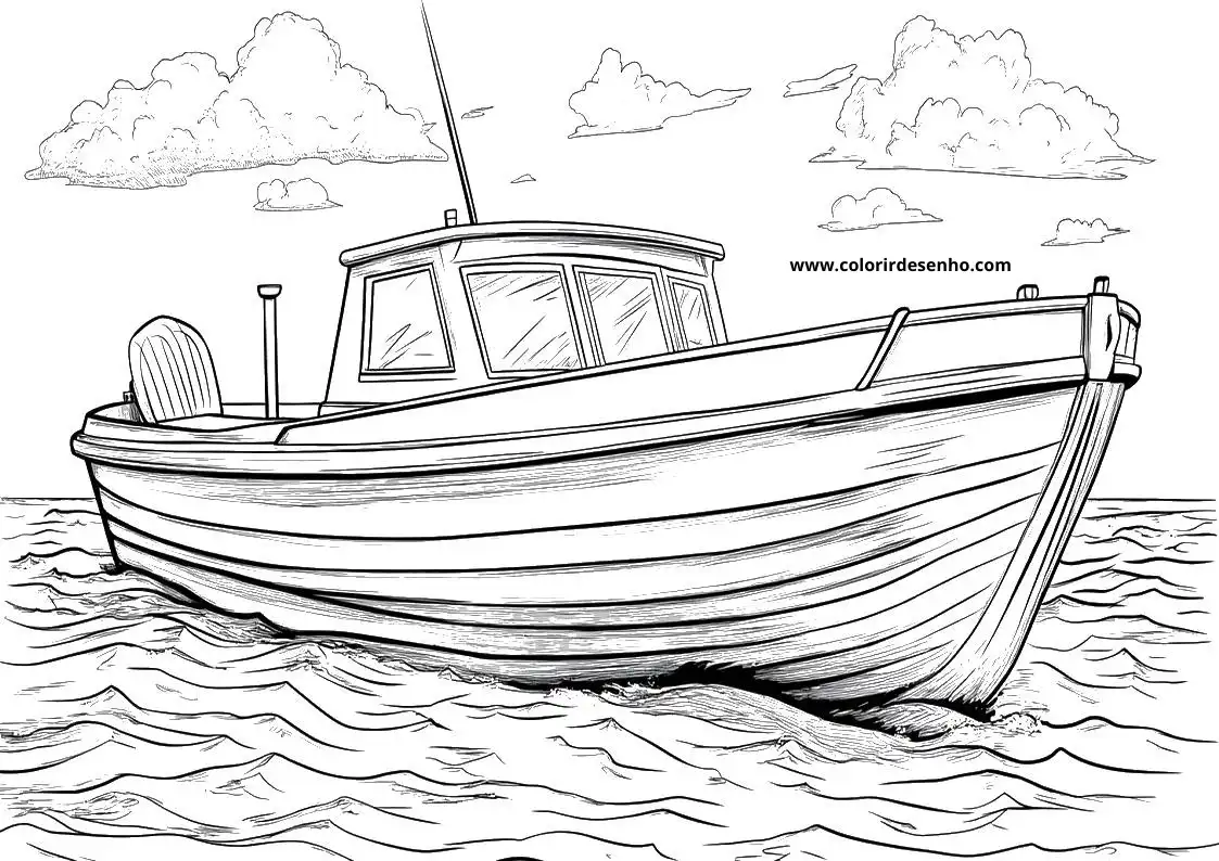 Printable Boat Coloring Pages 15