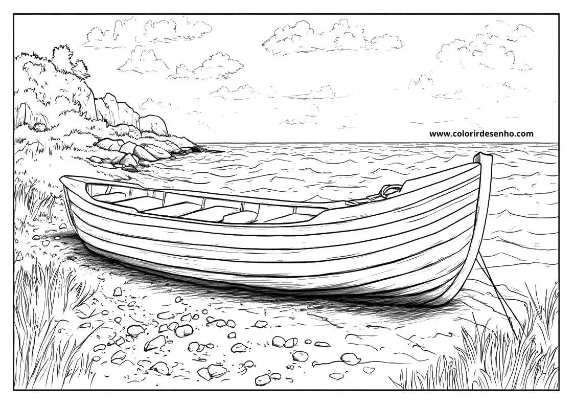 Printable Boat Coloring Pages 4