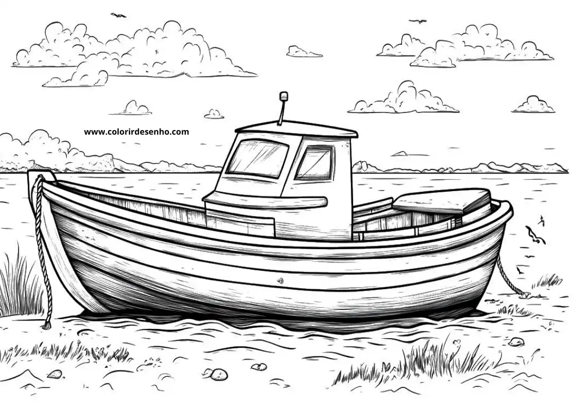 Printable Boat Coloring Pages 5