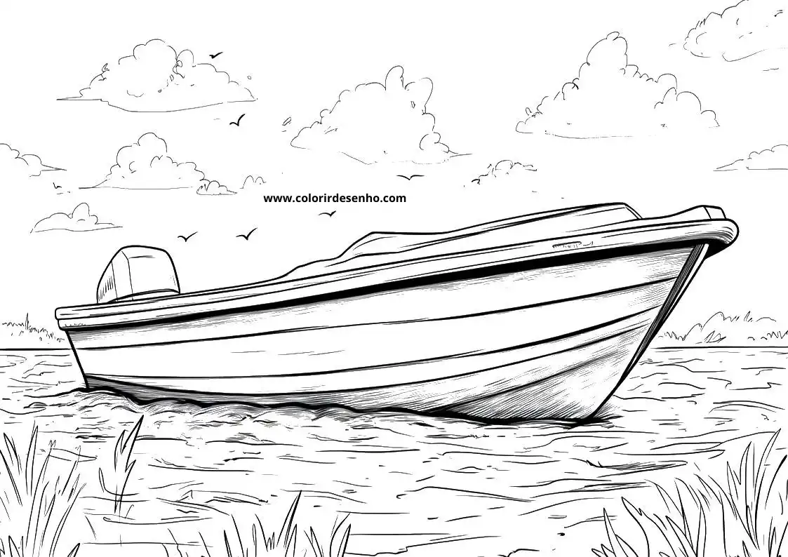 Printable Boat Coloring Pages 9
