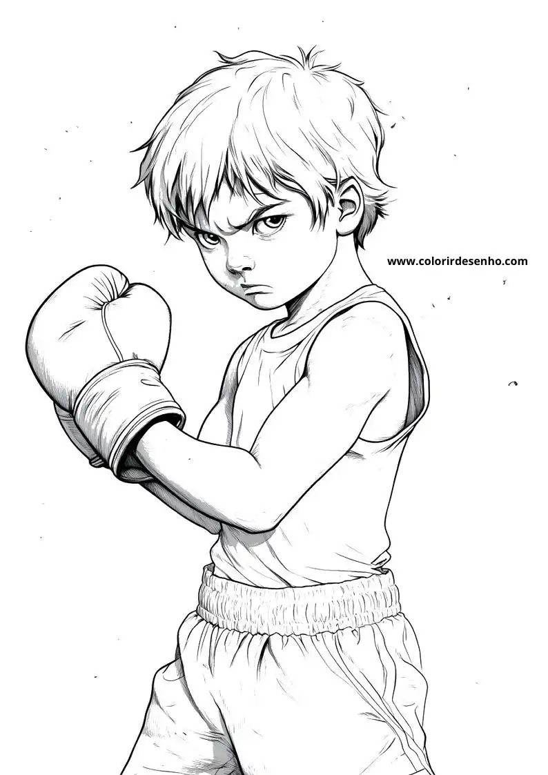 Printable Boxing Coloring Pages 10