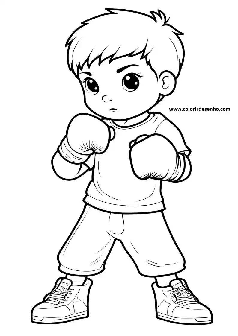 Printable Boxing Coloring Pages 11