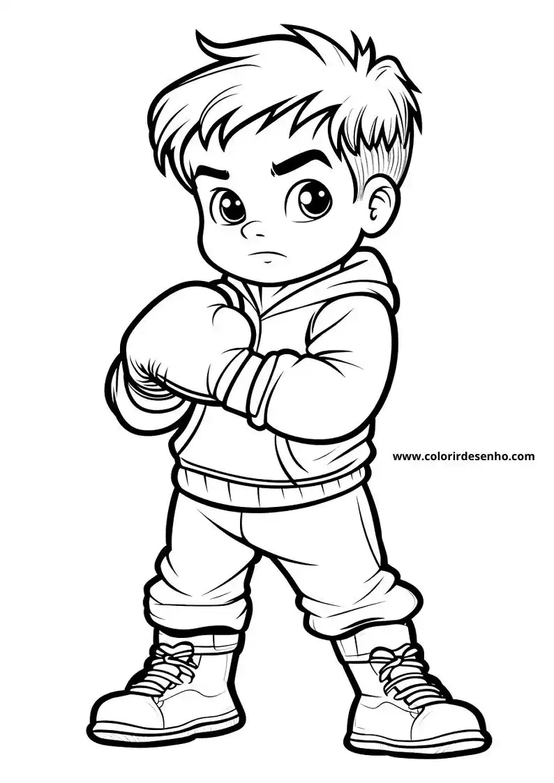 Printable Boxing Coloring Pages 3