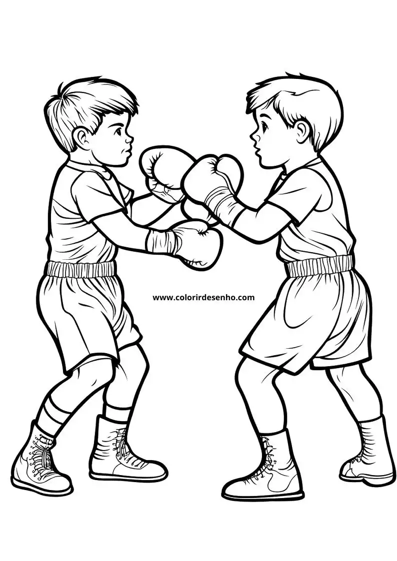 Printable Boxing Coloring Pages 9