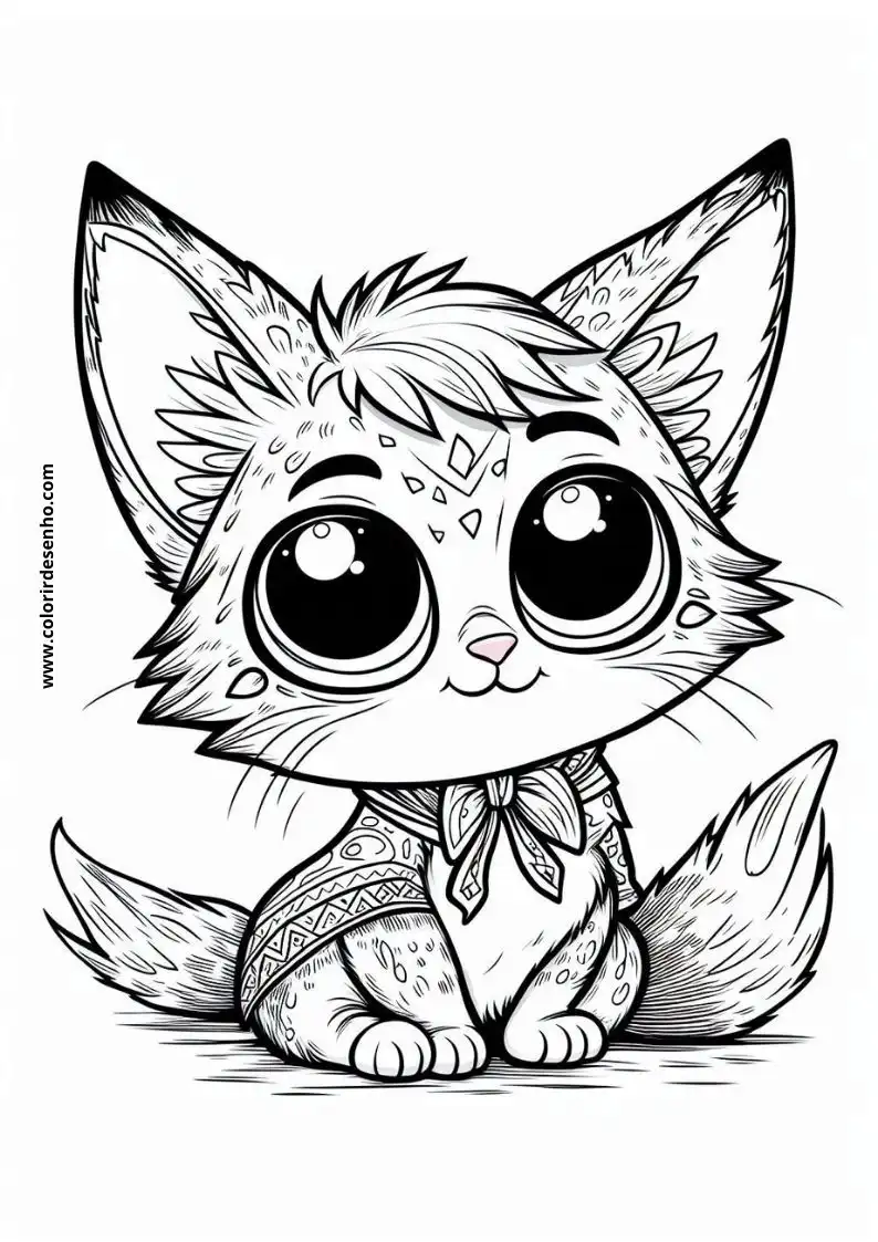 Printable Cats and kittens Coloring Pages 15