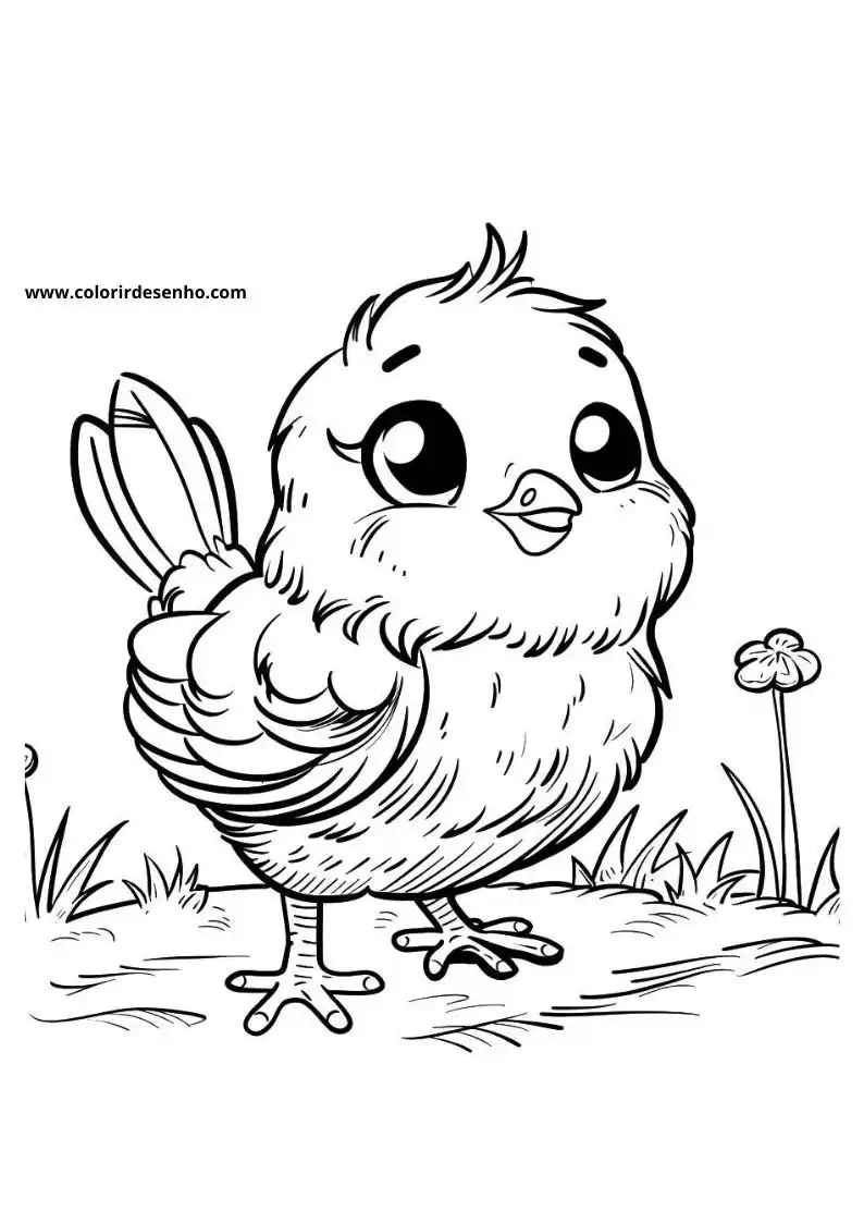 Printable Chicken Coloring Pages 6