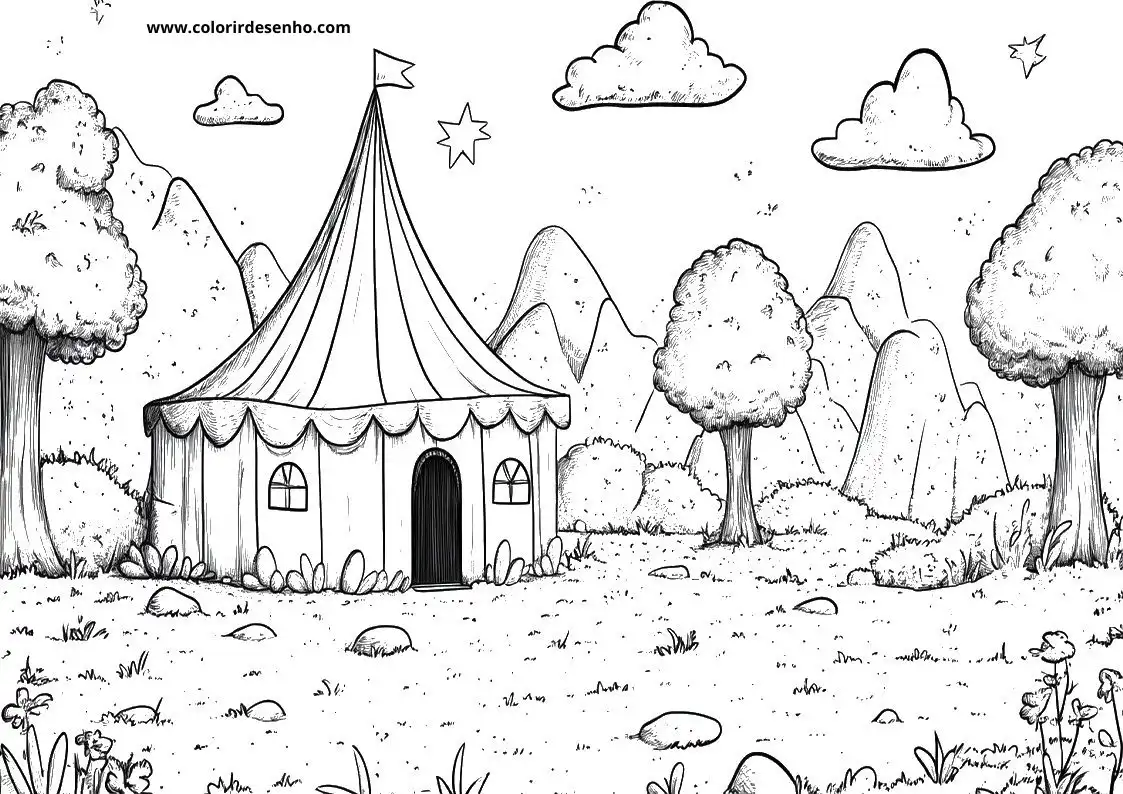 Printable Circus Coloring Pages 2