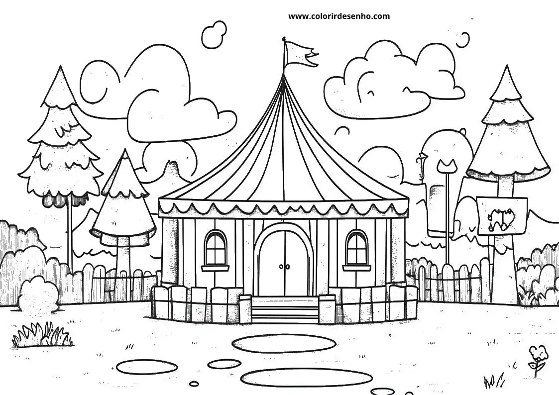 Printable Circus Coloring Pages 6