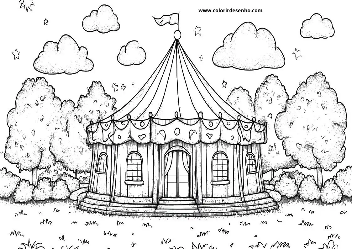 Printable Circus Coloring Pages 8