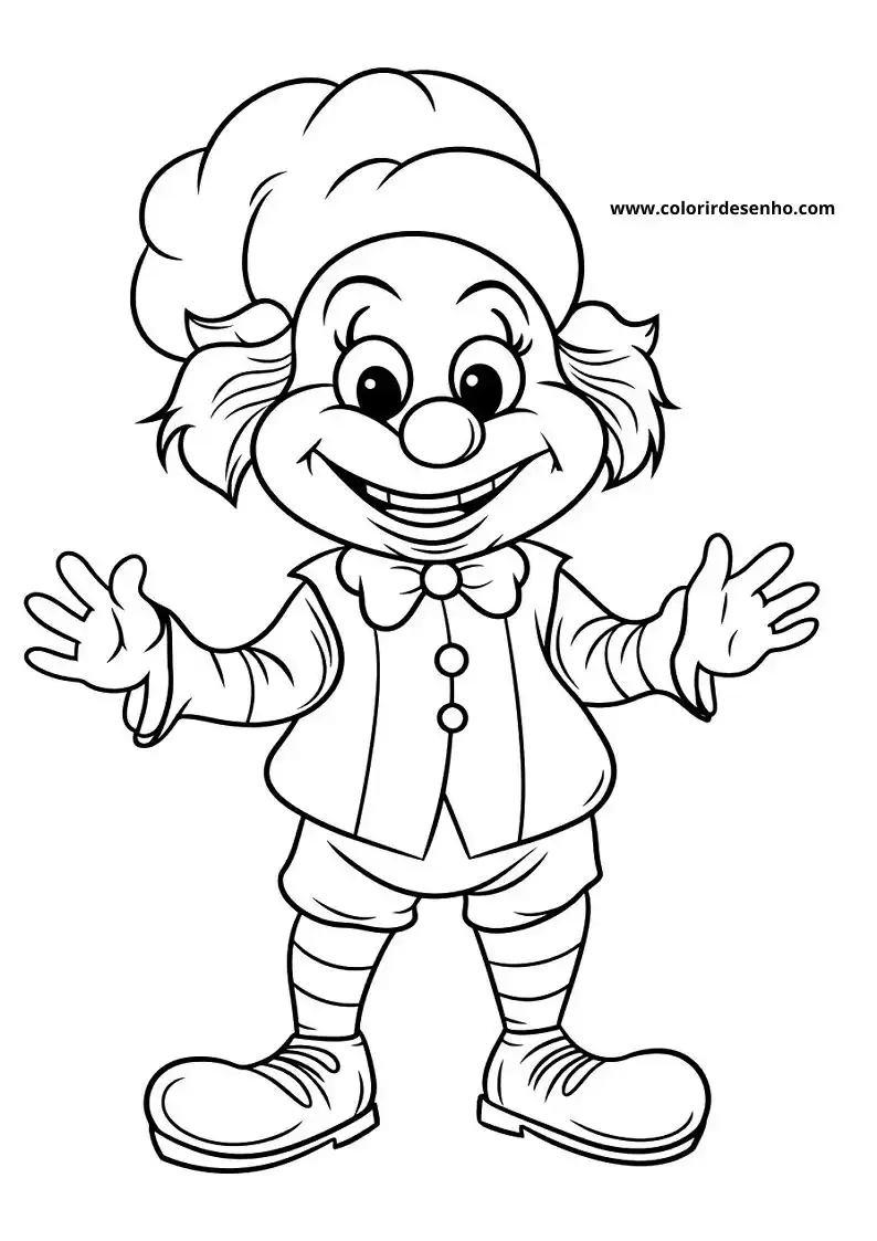 Printable Clown Coloring Pages 13