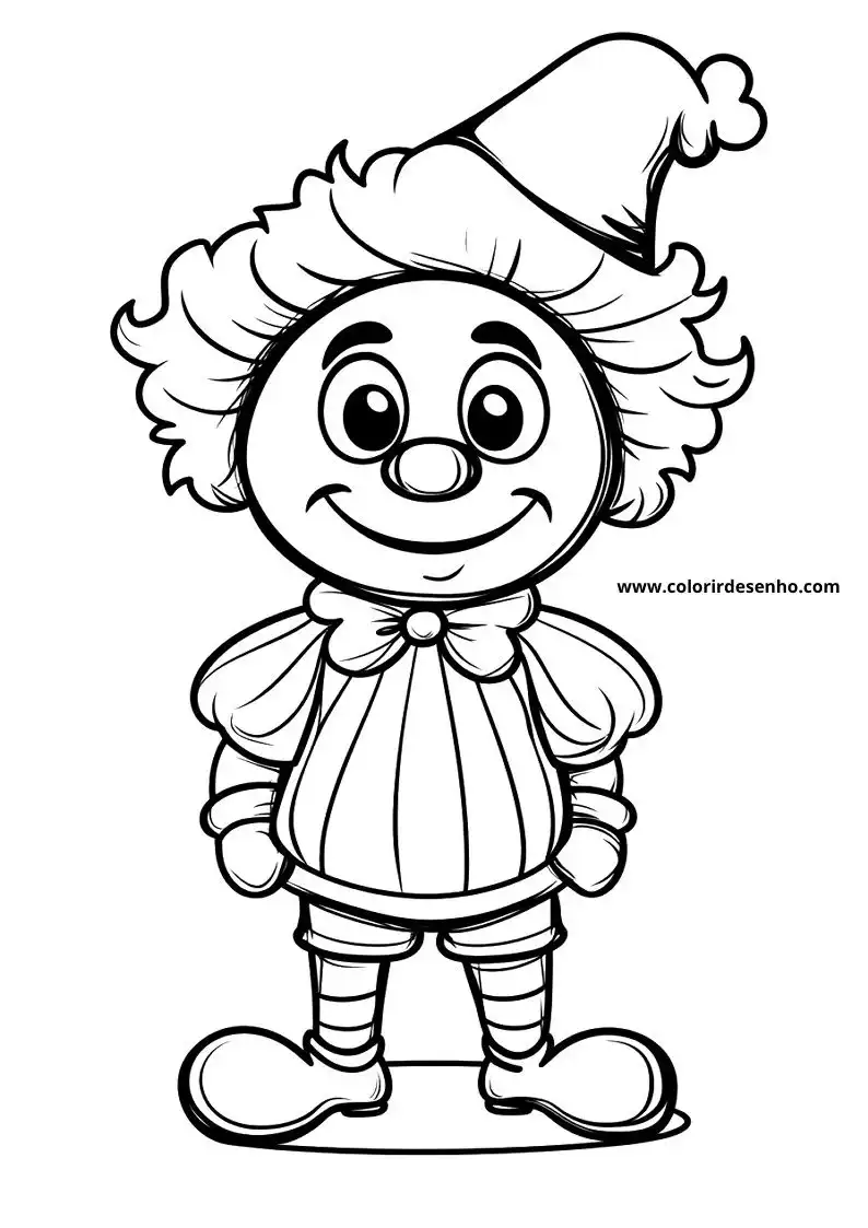 Printable Clown Coloring Pages 15