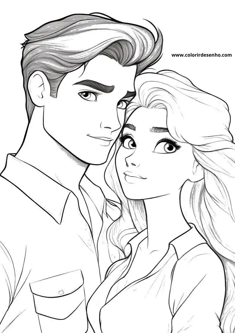 Printable Couples Coloring Pages 1