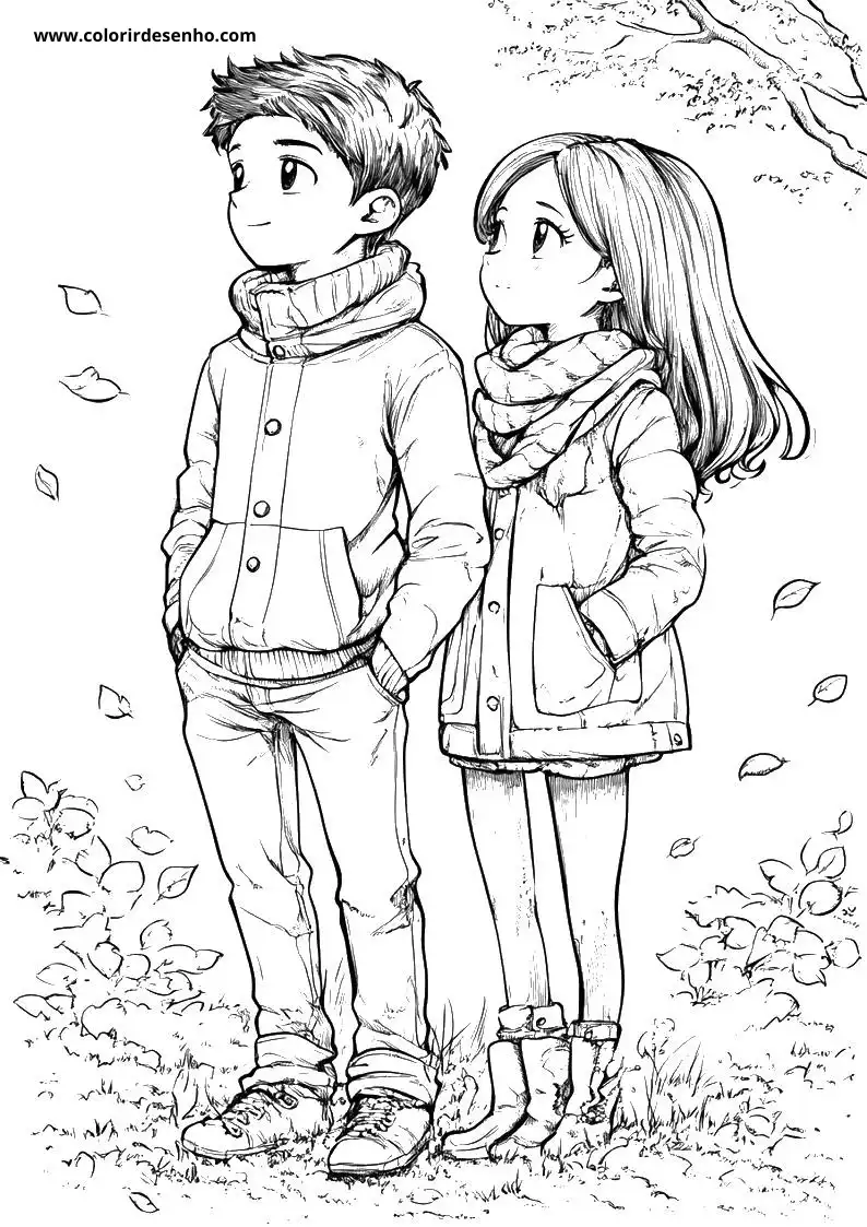 Printable Couples Coloring Pages 13