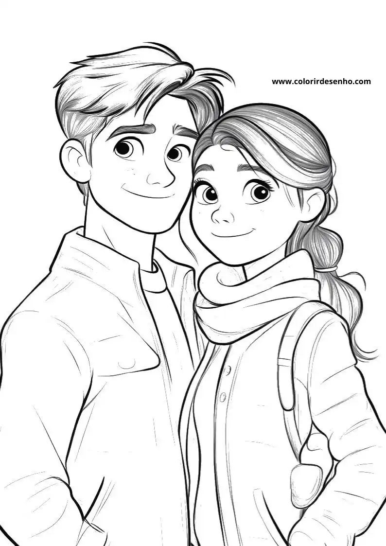 Printable Couples Coloring Pages 2