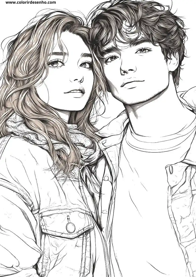 Printable Couples Coloring Pages 9