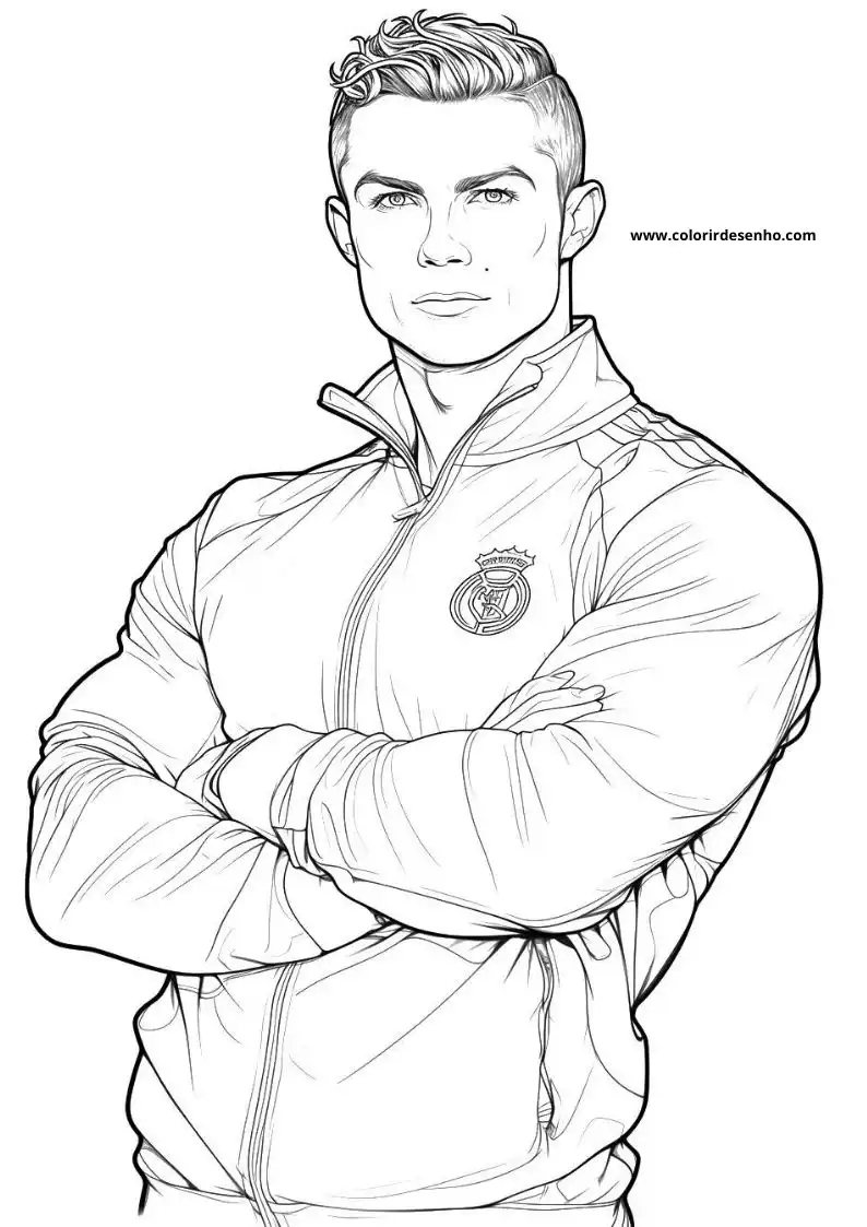 Printable Cristiano Ronaldo Coloring Pages 10