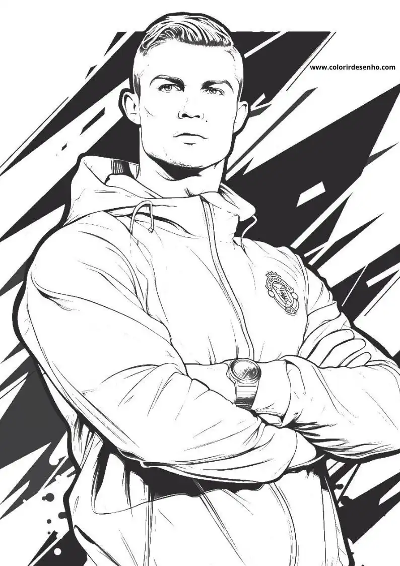 Printable Cristiano Ronaldo Coloring Pages 13