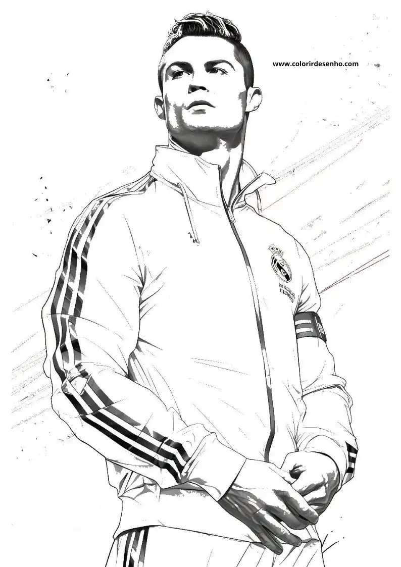 Printable Cristiano Ronaldo Coloring Pages 6