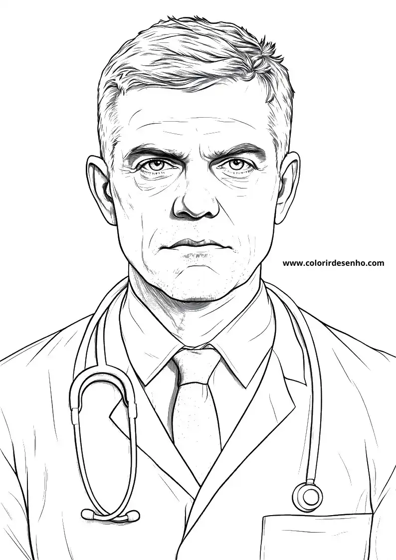 Printable Doctor Coloring Pages 11