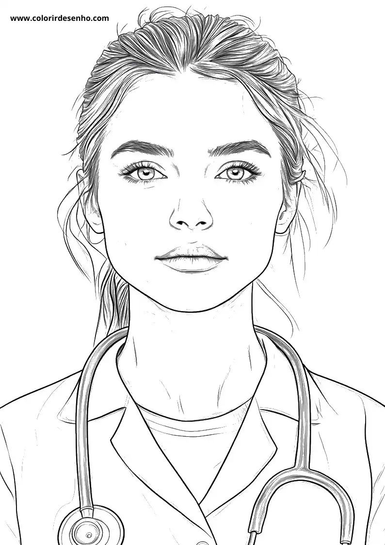 Printable Doctor Coloring Pages 12