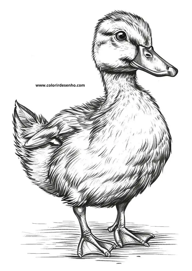 Printable Duck Coloring Pages 4