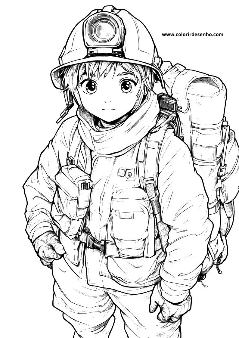 Printable Firefighter Coloring Pages 6