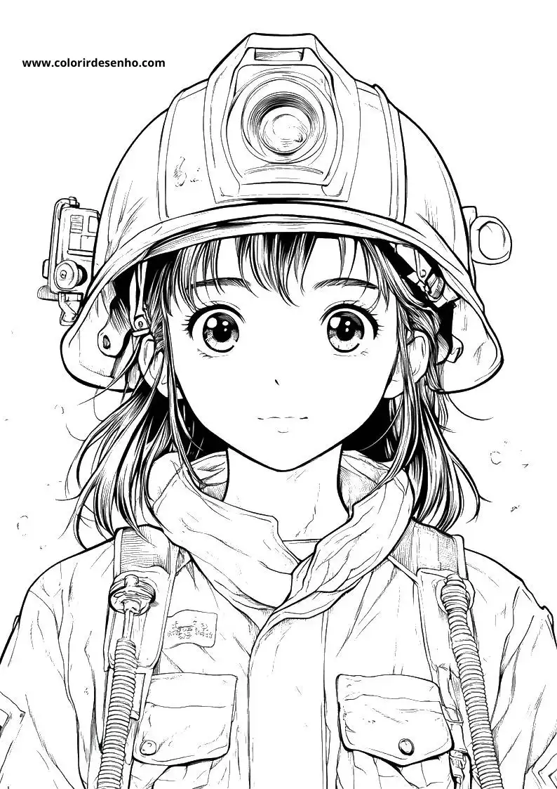 Printable Firefighter Coloring Pages 9