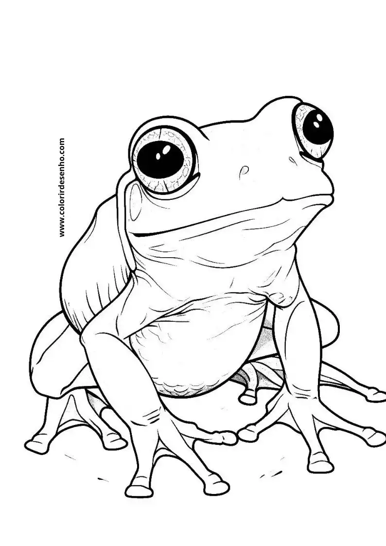 Printable Frog Coloring Pages 11