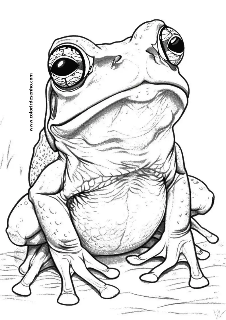 Printable Frog Coloring Pages 14