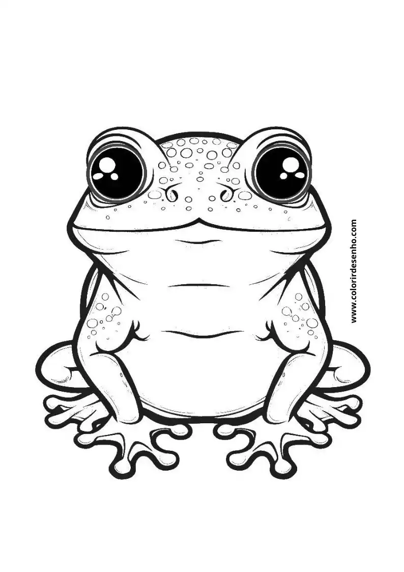Printable Frog Coloring Pages 2