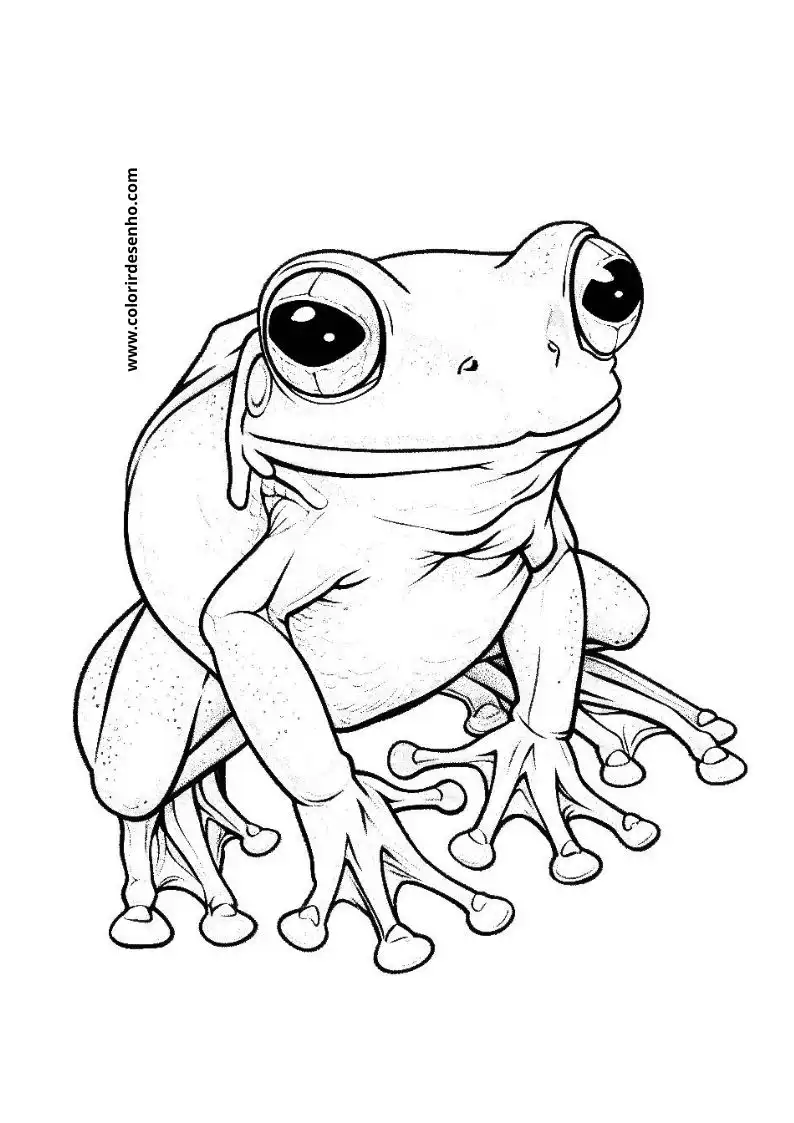 Printable Frog Coloring Pages 3