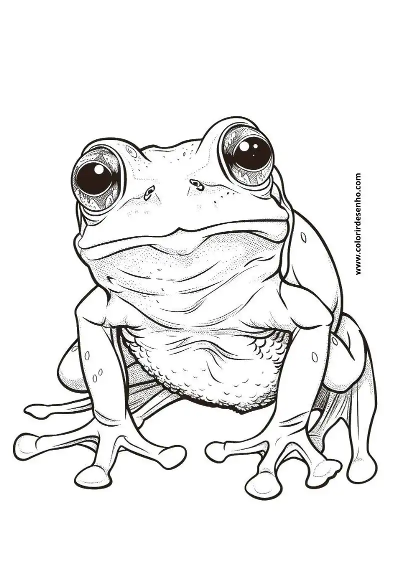 Printable Frog Coloring Pages 7