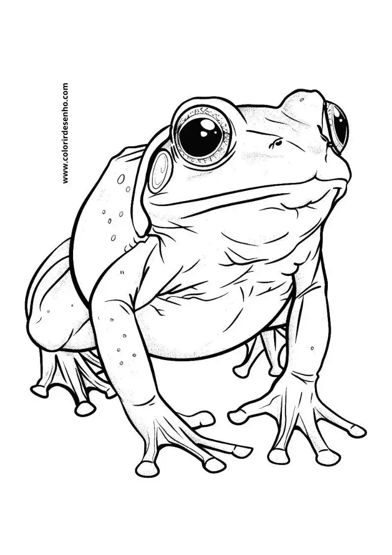Printable Frog Coloring Pages 8