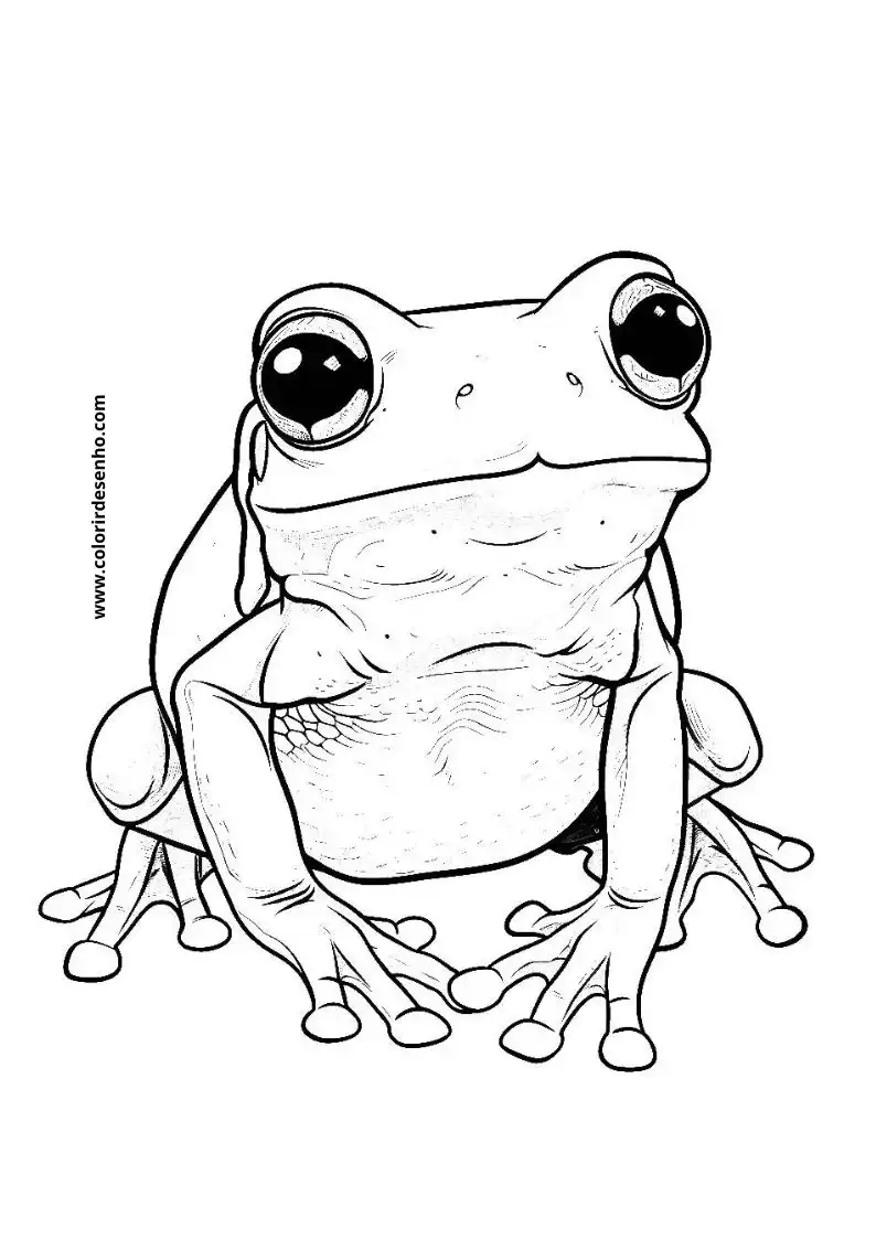 Printable Frog Coloring Pages 9