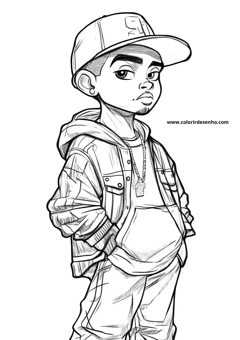 Printable Hip Hop Coloring Pages 2
