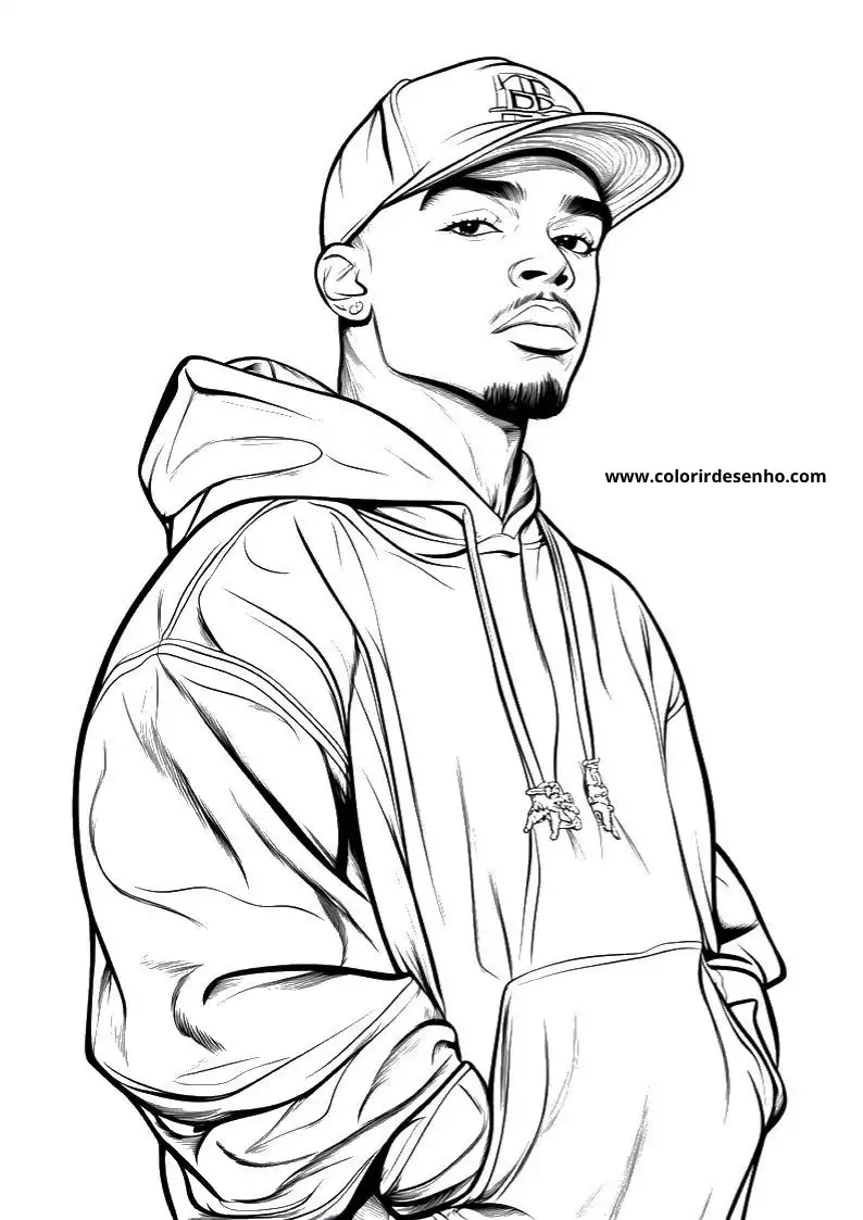 Printable Hip Hop Coloring Pages 3